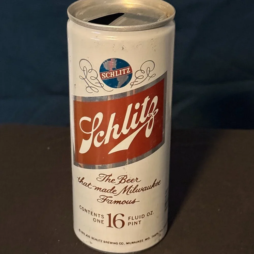 Schlitz 16-ounce Vintage beer can